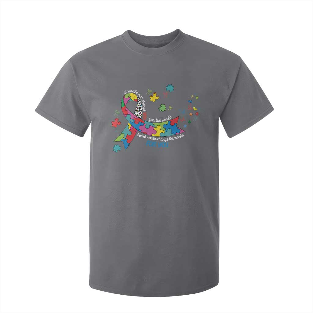 Autism Awareness Coquette Bow T Shirt For Kid Special Education Teacher TS10 Charcoal Print Your Wear