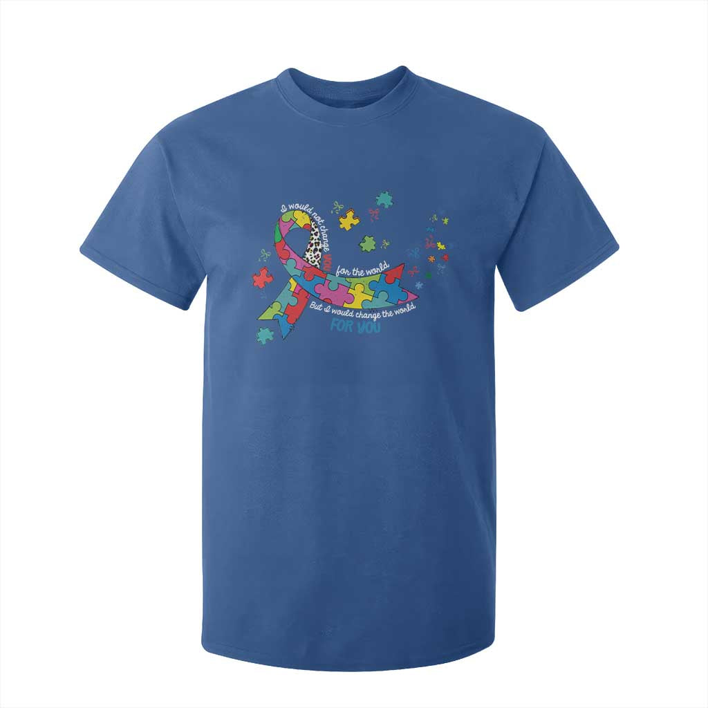 Autism Awareness Coquette Bow T Shirt For Kid Special Education Teacher TS10 Royal Blue Print Your Wear