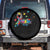 Autism Awareness Coquette Bow Spare Tire Cover Special Education Teacher TS10 No hole Black Print Your Wear