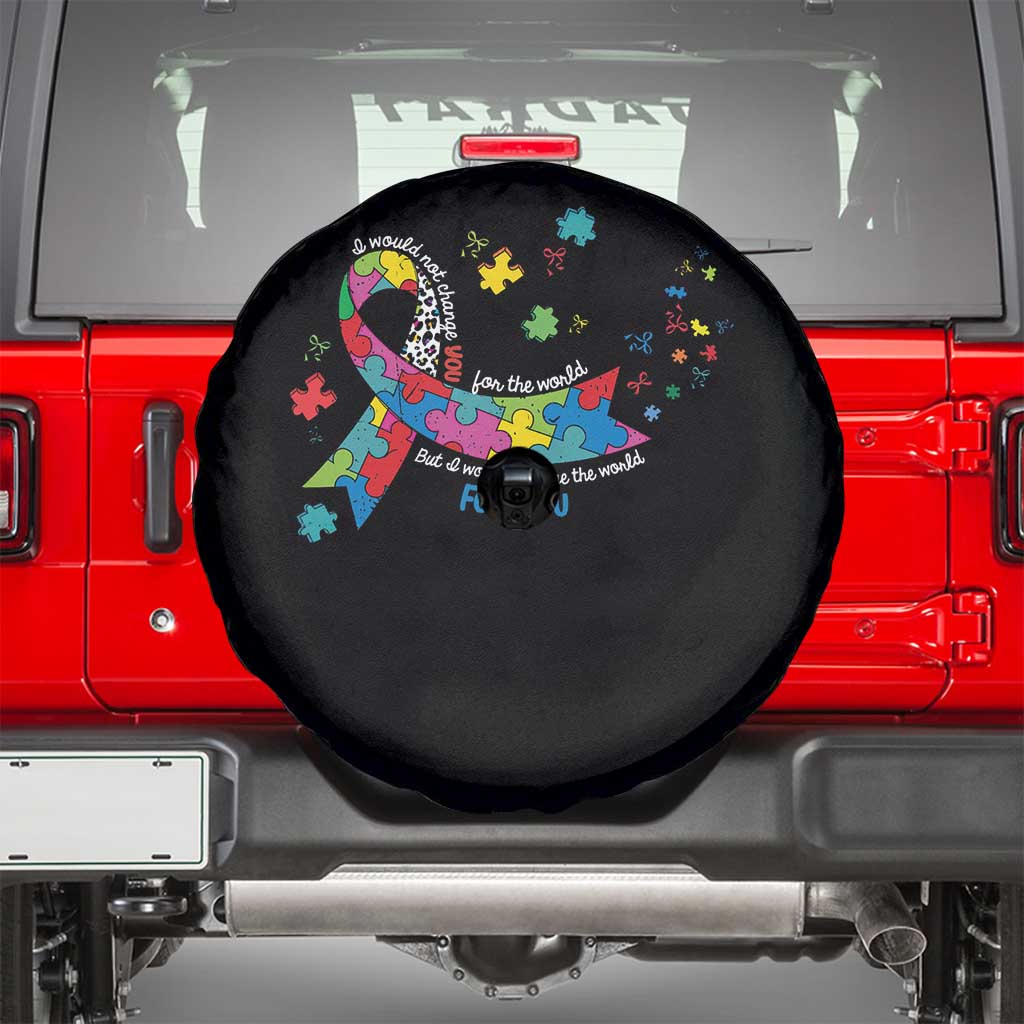 Autism Awareness Coquette Bow Spare Tire Cover Special Education Teacher TS10 Black Print Your Wear