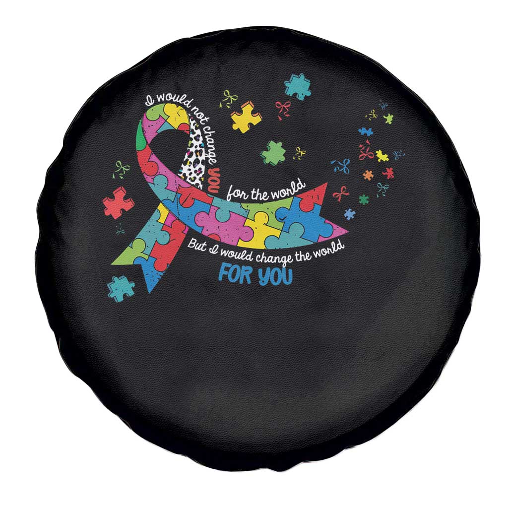 Autism Awareness Coquette Bow Spare Tire Cover Special Education Teacher TS10 Print Your Wear