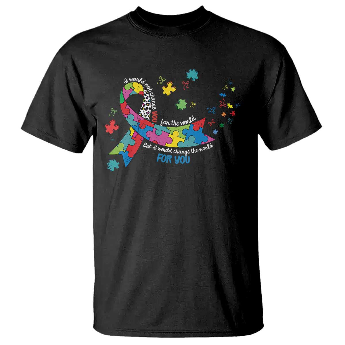 Autism Awareness Coquette Bow T Shirt Special Education Teacher TS10 Black Print Your Wear