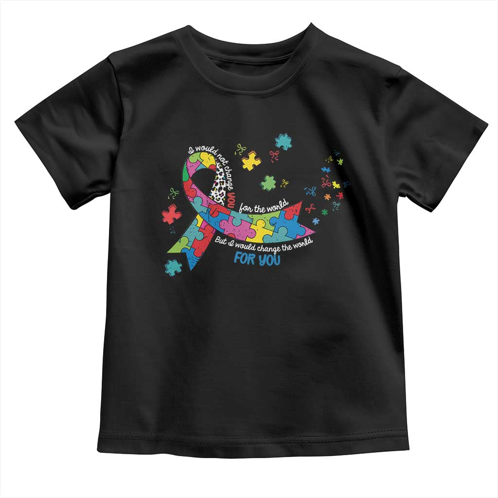 Autism Awareness Coquette Bow Toddler T Shirt Special Education Teacher TS10 Black Print Your Wear