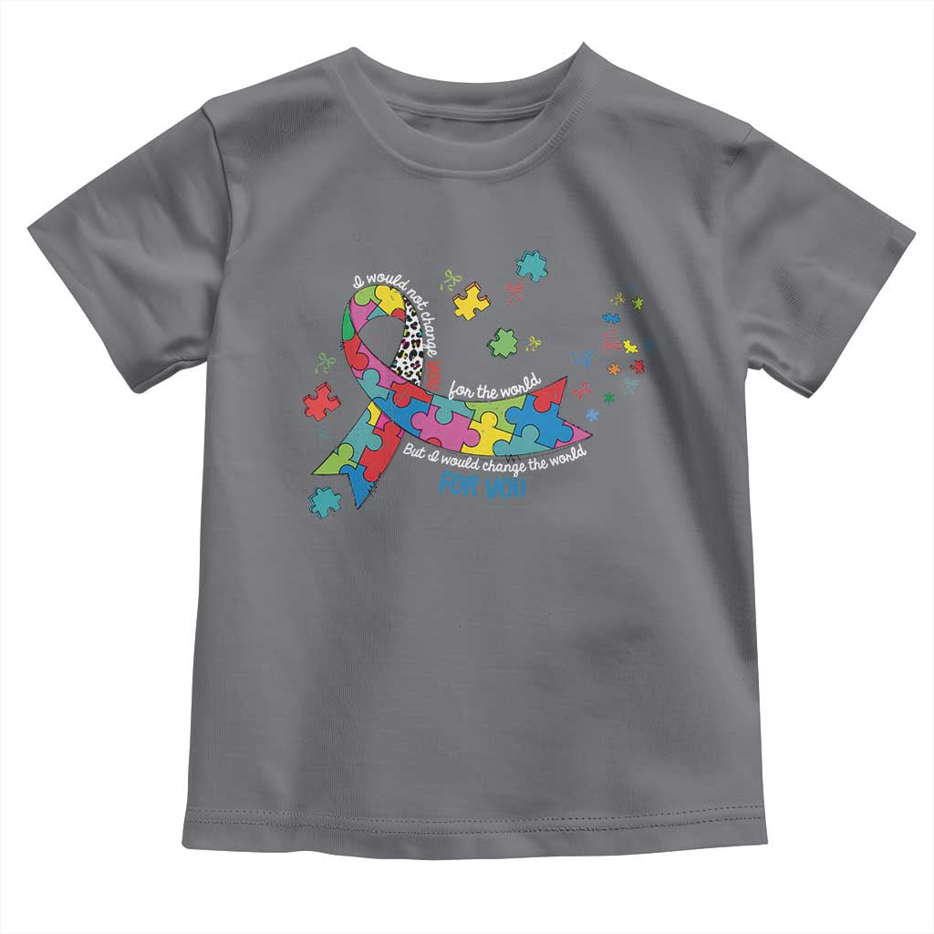 Autism Awareness Coquette Bow Toddler T Shirt Special Education Teacher TS10 Charcoal Print Your Wear