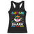 Funny Autism Shark Racerback Tank Top Puzzle Piece Autistic Mom Dad Sped Teacher TS10 Black Print Your Wear