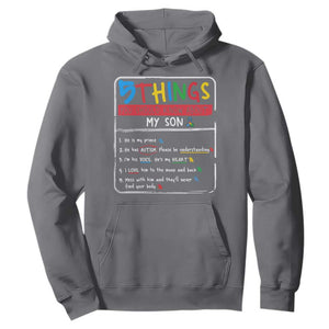 Autistic Son Autism Awareness Mom Dad Parents Hoodie TS10 Charcoal Print Your Wear