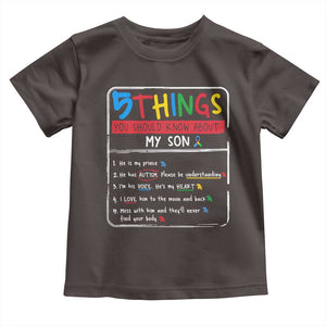 Autistic Son Autism Awareness Mom Dad Parents Toddler T Shirt TS10 Dark Chocolate Print Your Wear