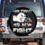 Autism Awareness Mom Dad Parents Autistic Kids Spare Tire Cover His Fight Is My Fight Month Support TS10 No hole Black Print Your Wear