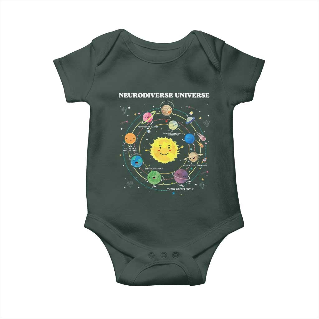 Autism Awareness Baby Onesie Neurodiverse Universe Sped Teacher TS10 Print Your Wear