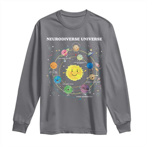 Autism Awareness Long Sleeve Shirt Neurodiverse Universe Sped Teacher TS10 Charcoal Print Your Wear
