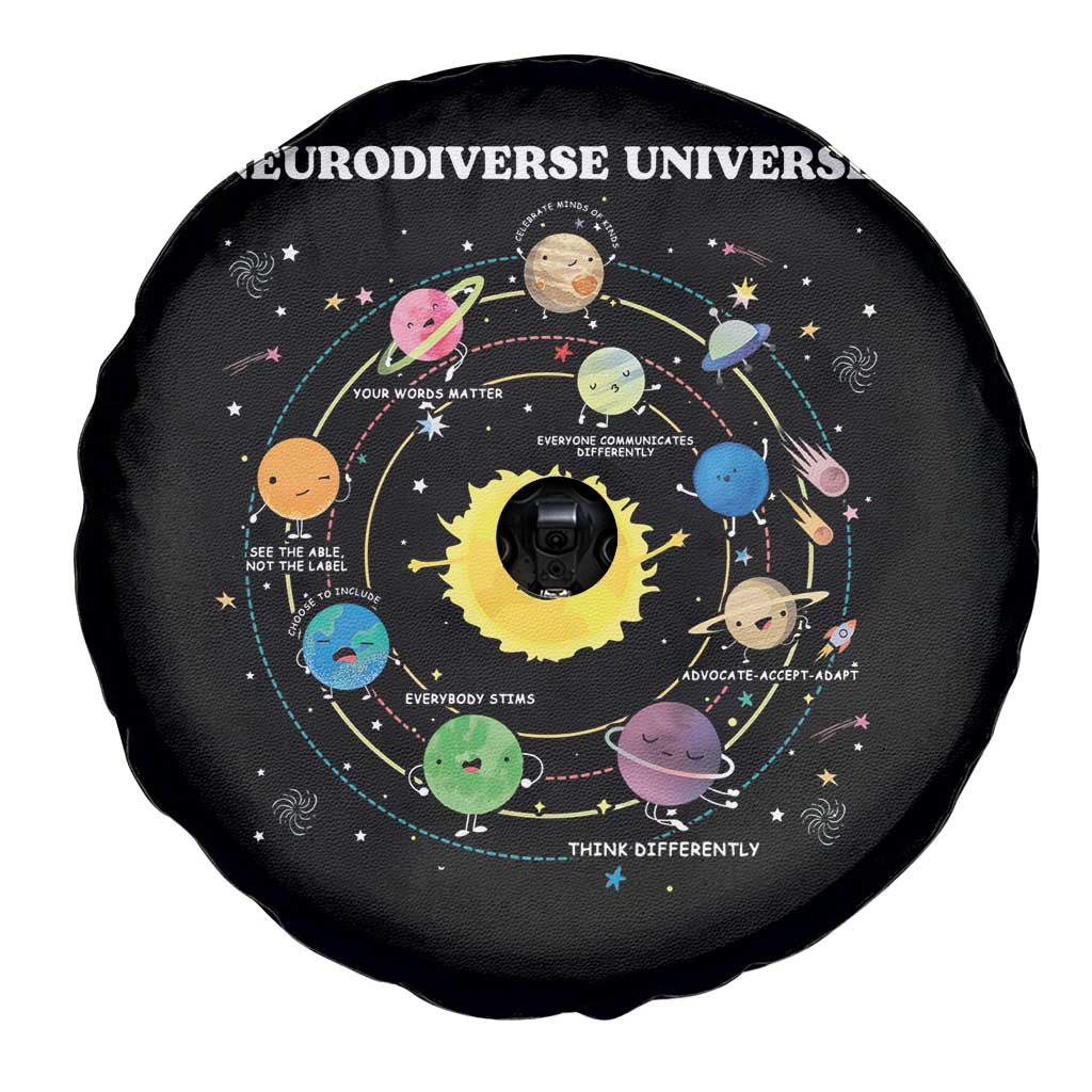 Autism Awareness Spare Tire Cover Neurodiverse Universe Sped Teacher TS10 Print Your Wear