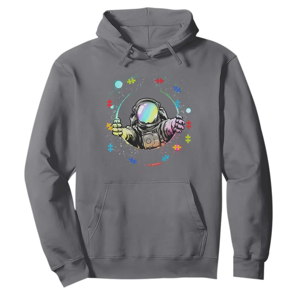 Astronaut Autism Awareness Hoodie Space Autistic Kids Sped Teacher TS10 Charcoal Print Your Wear
