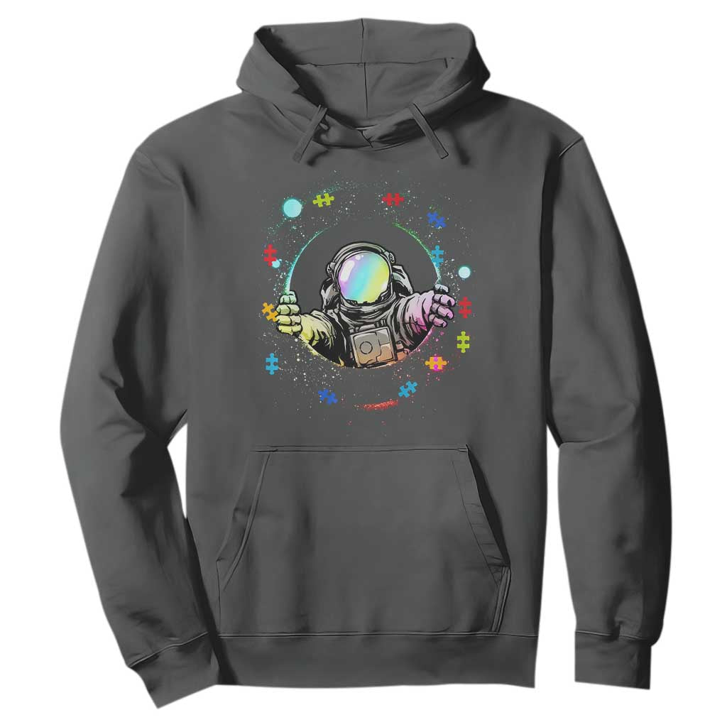 Astronaut Autism Awareness Hoodie Space Autistic Kids Sped Teacher TS10 Dark Heather Print Your Wear