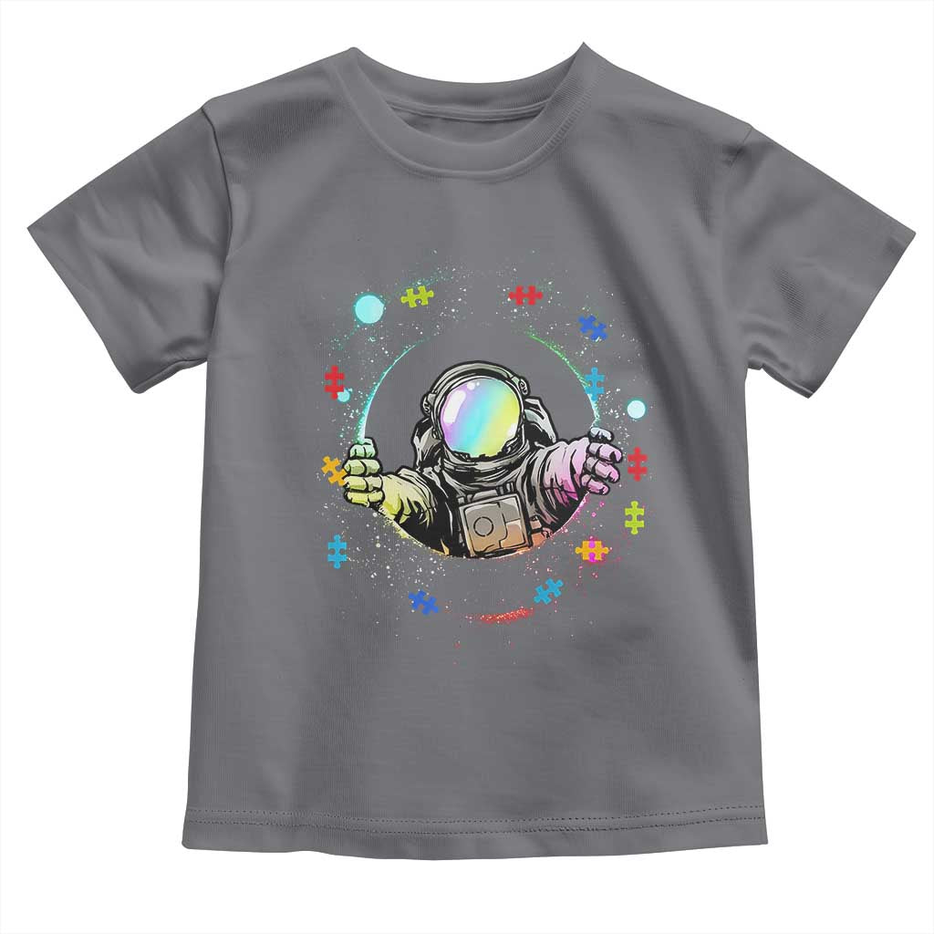 Astronaut Autism Awareness Toddler T Shirt Space Autistic Kids Sped Teacher TS10 Charcoal Print Your Wear