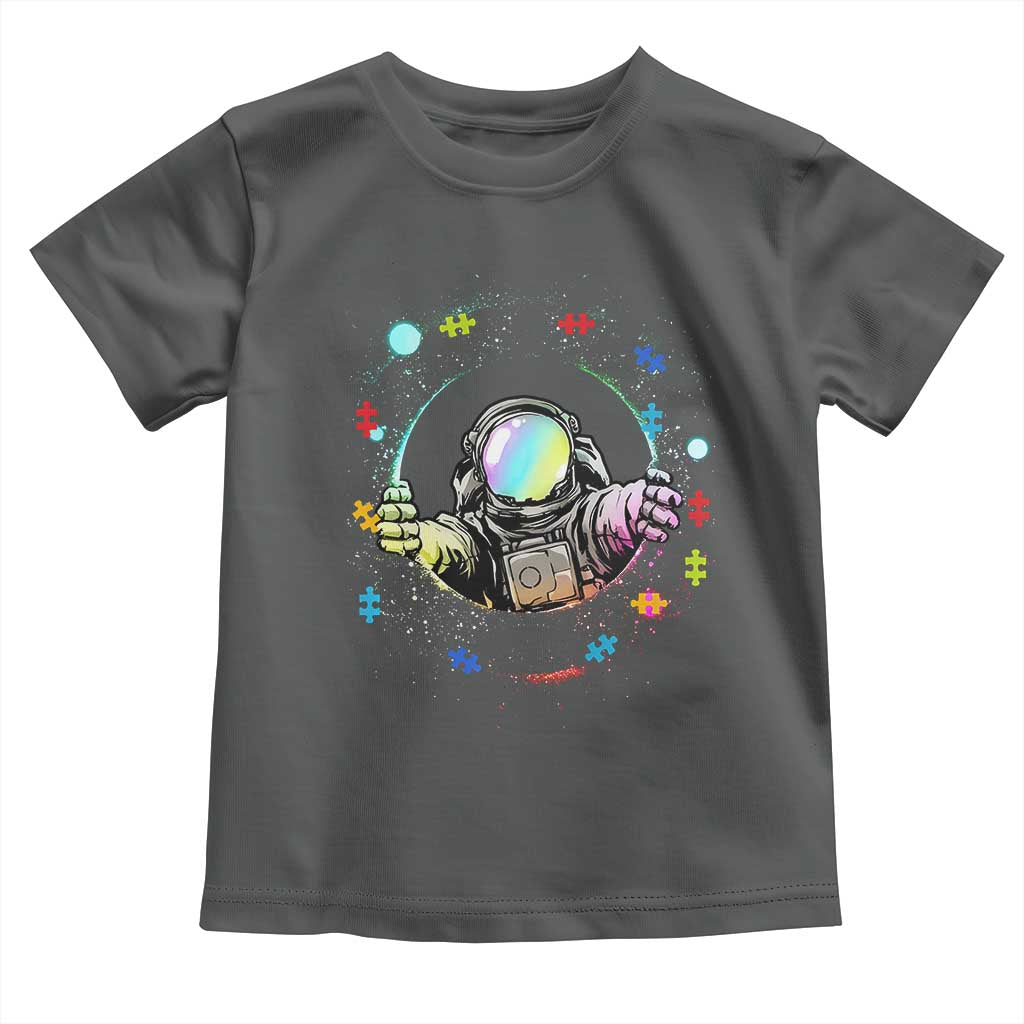 Astronaut Autism Awareness Toddler T Shirt Space Autistic Kids Sped Teacher TS10 Dark Heather Print Your Wear