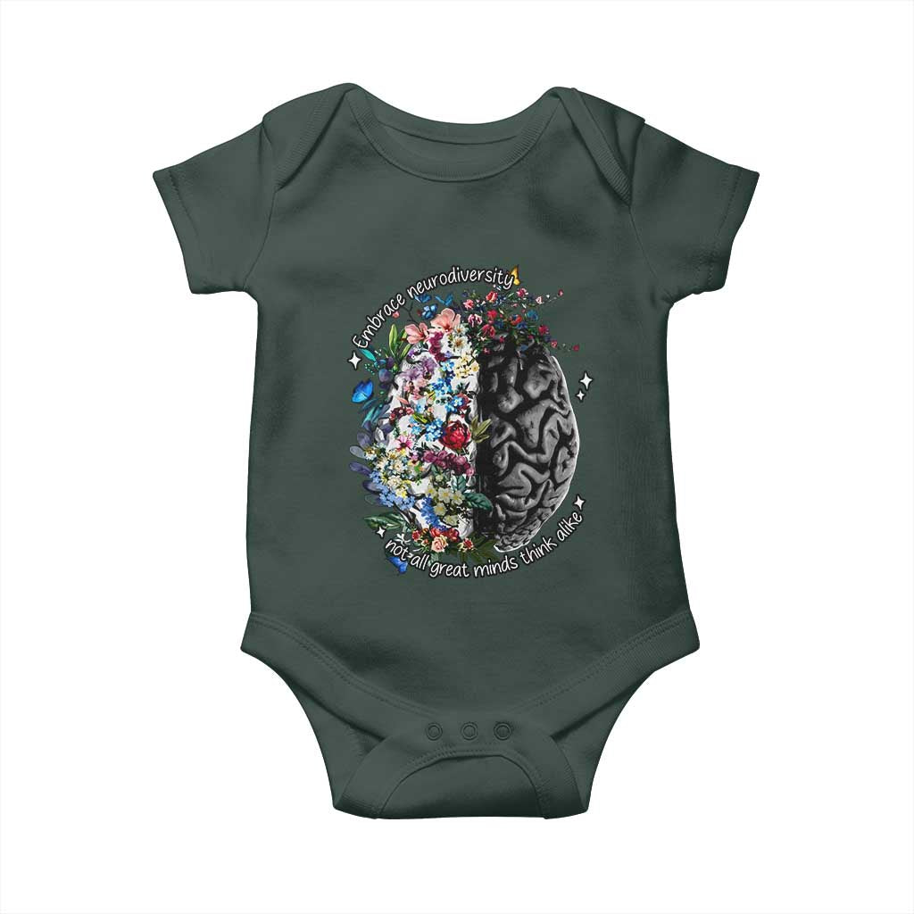 Autism Awareness Baby Onesie Neurodiversity All Great Minds Don't Mind Alike TS10 Print Your Wear