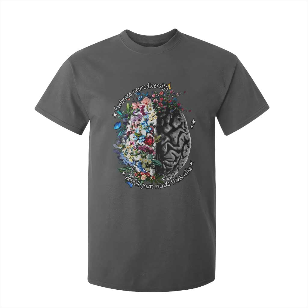 Autism Awareness T Shirt For Kid Neurodiversity All Great Minds Don't Mind Alike TS10 Dark Heather Print Your Wear