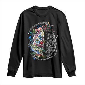 Autism Awareness Long Sleeve Shirt Neurodiversity All Great Minds Don't Mind Alike TS10 Black Print Your Wear