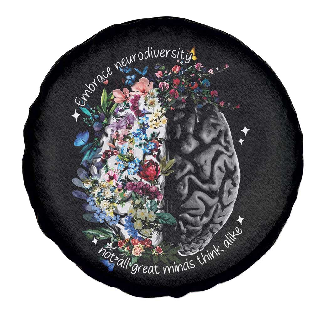 Autism Awareness Spare Tire Cover Neurodiversity All Great Minds Don't Mind Alike TS10 Print Your Wear