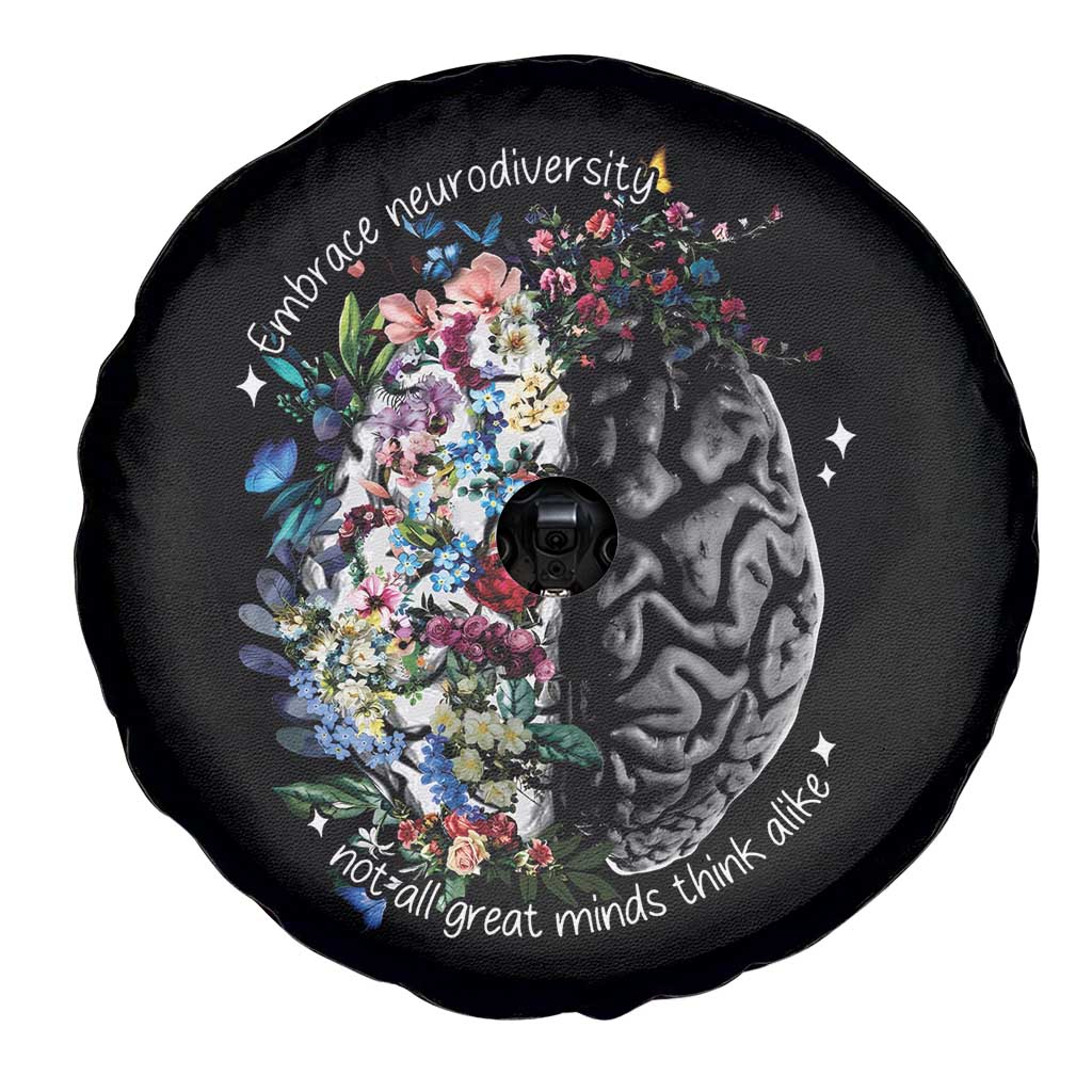 Autism Awareness Spare Tire Cover Neurodiversity All Great Minds Don't Mind Alike TS10 Print Your Wear