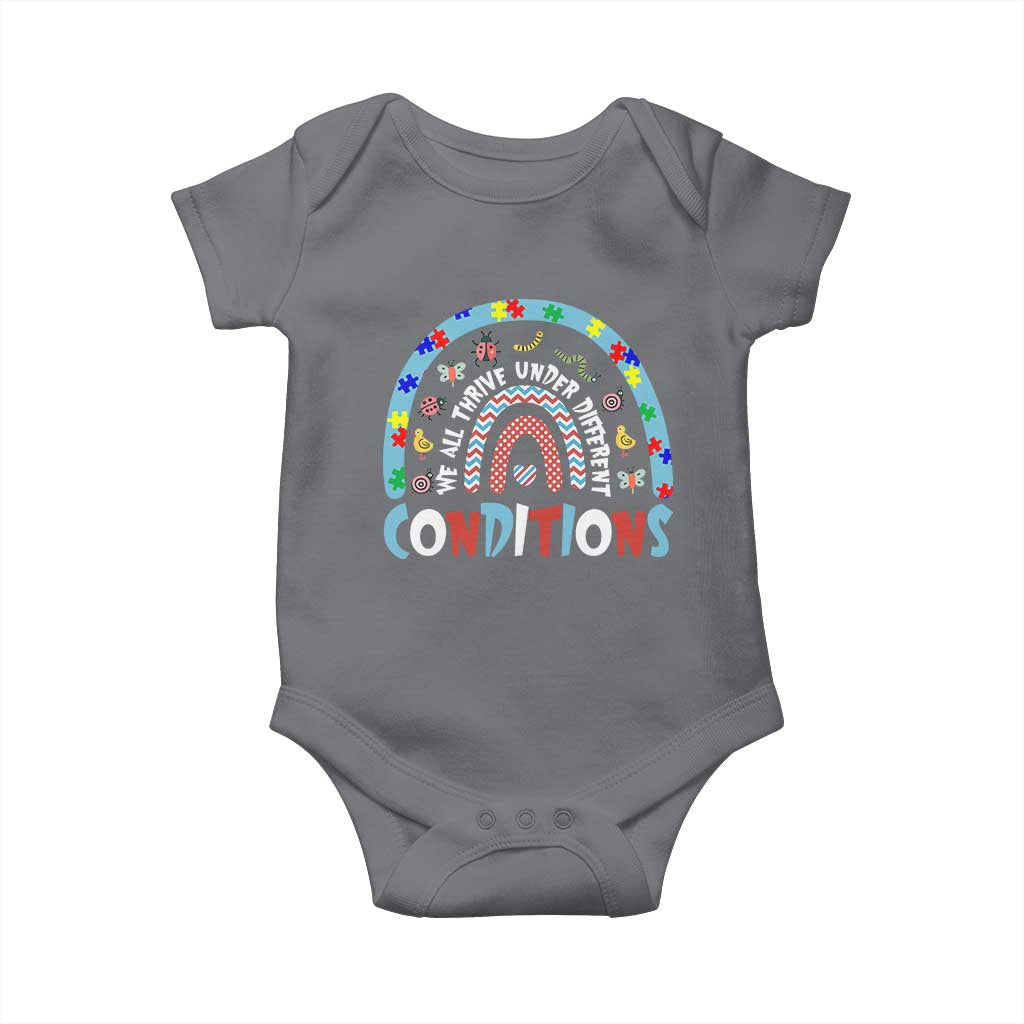 Autism Awareness Baby Onesie Sped Education Teacher Rainbow Reading TS10 Charcoal Print Your Wear