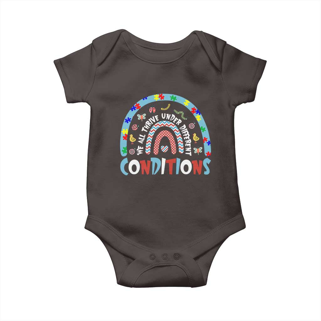 Autism Awareness Baby Onesie Sped Education Teacher Rainbow Reading TS10 Dark Chocolate Print Your Wear