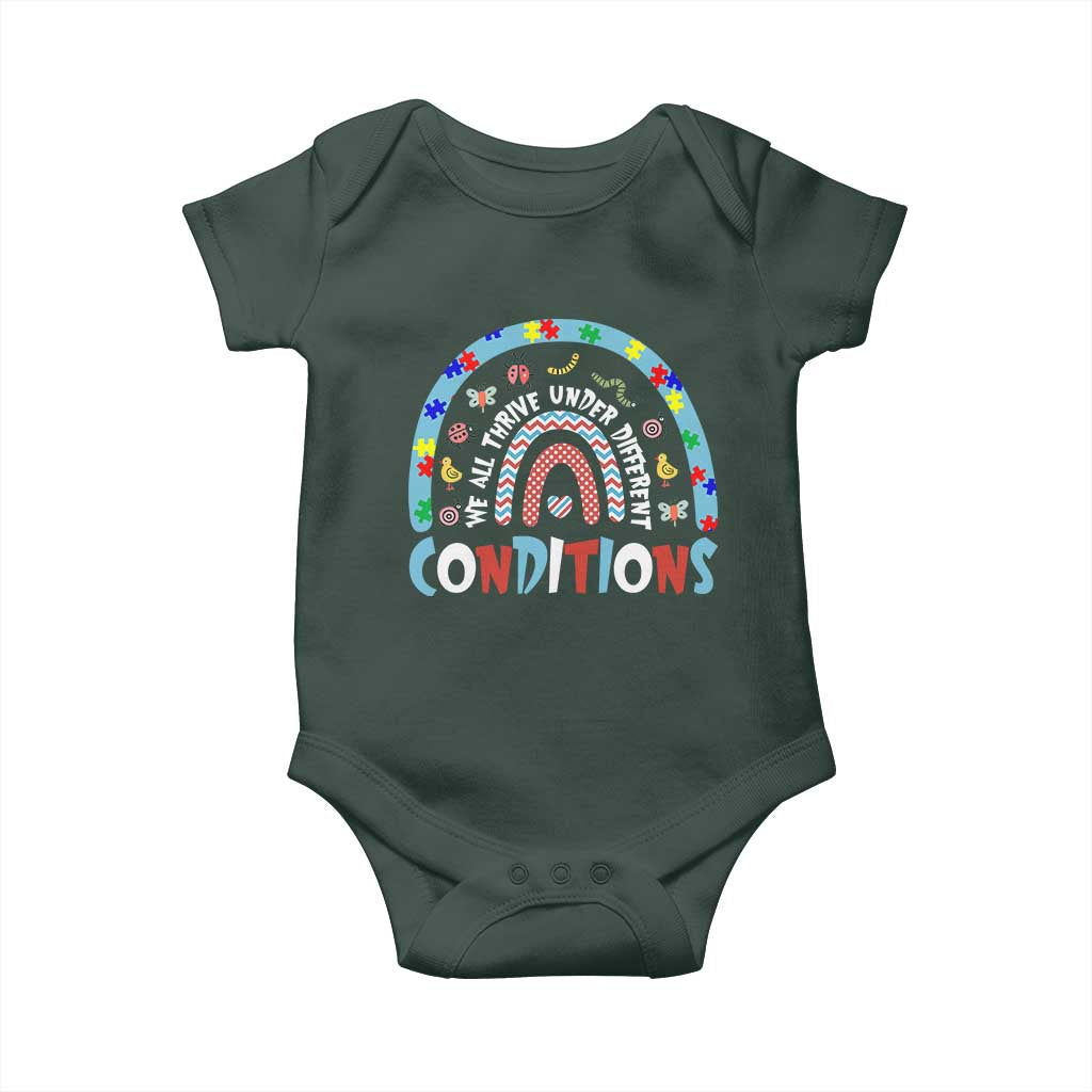 Autism Awareness Baby Onesie Sped Education Teacher Rainbow Reading TS10 Print Your Wear