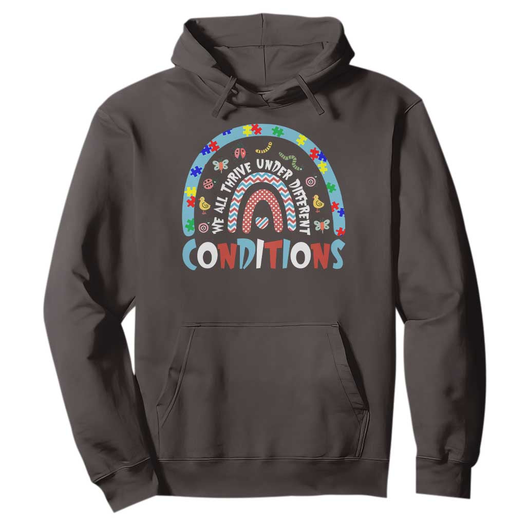 Autism Awareness Hoodie Sped Education Teacher Rainbow Reading TS10 Dark Chocolate Print Your Wear