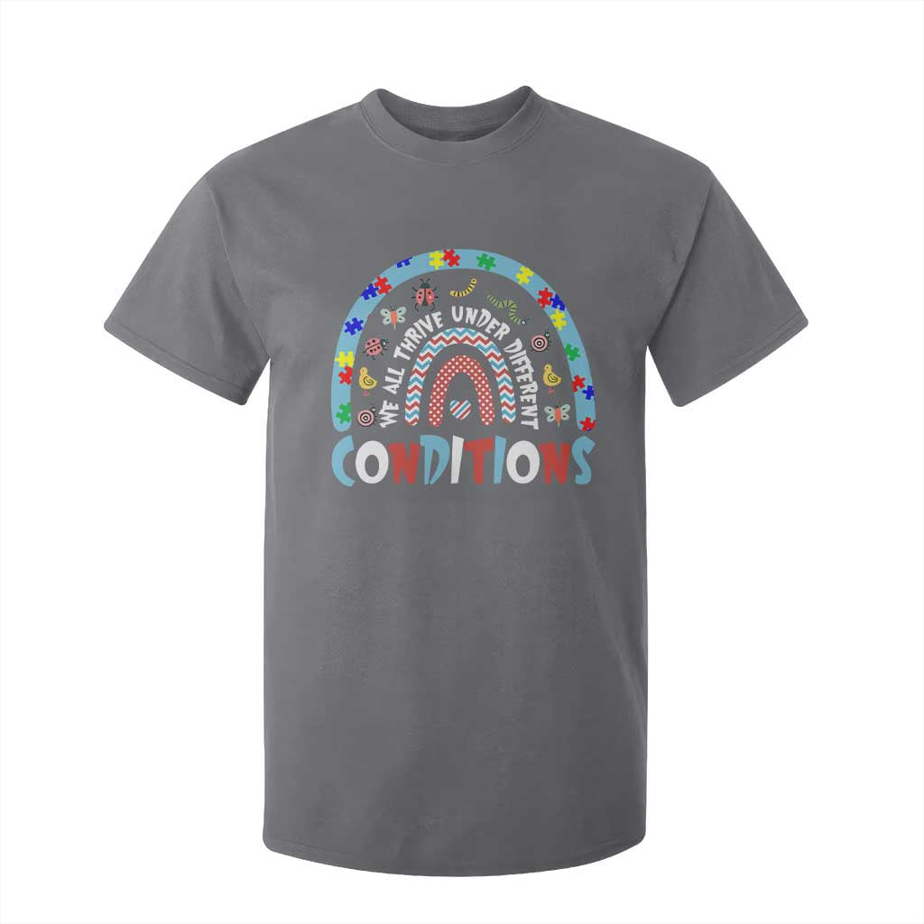 Autism Awareness T Shirt For Kid Sped Education Teacher Rainbow Reading TS10 Charcoal Print Your Wear