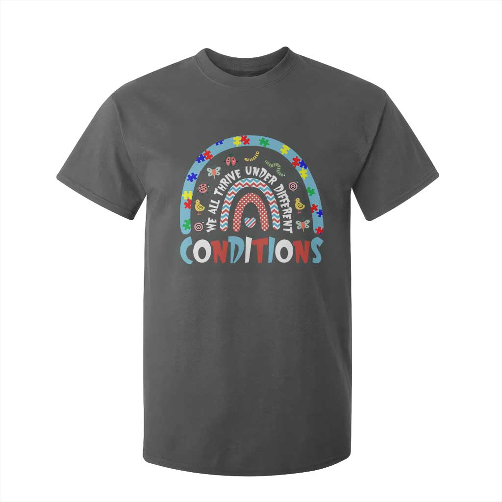 Autism Awareness T Shirt For Kid Sped Education Teacher Rainbow Reading TS10 Dark Heather Print Your Wear