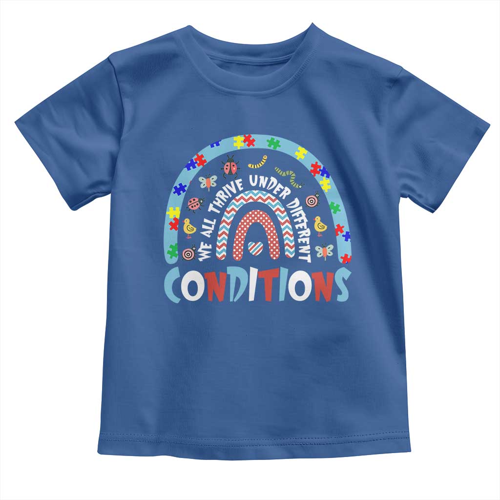 Autism Awareness Toddler T Shirt Sped Education Teacher Rainbow Reading TS10 Royal Blue Print Your Wear