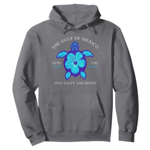 Gulf of Mexico Hoodie Texas Alabama Florida Beach Turtle Hibiscus TS10 Charcoal Print Your Wear