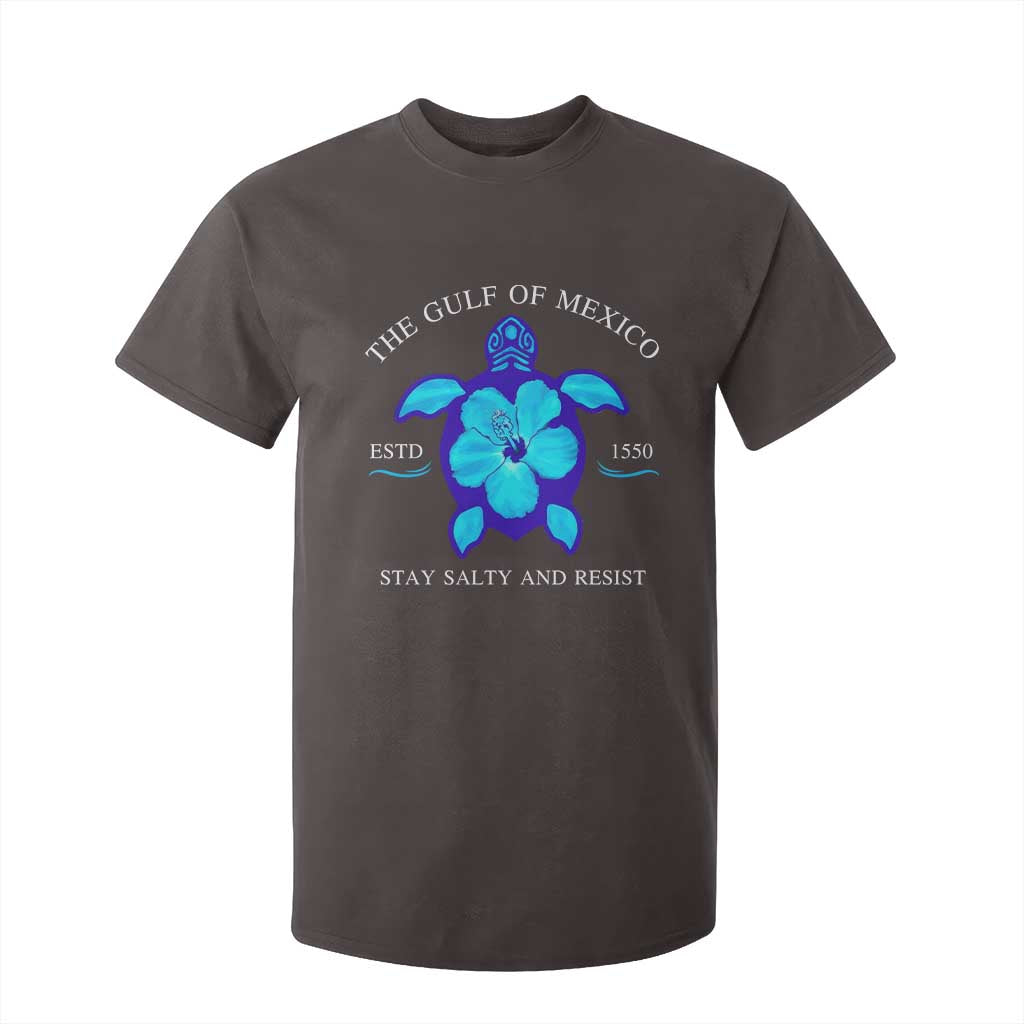 Gulf of Mexico T Shirt For Kid Texas Alabama Florida Beach Turtle Hibiscus TS10 Dark Chocolate Print Your Wear