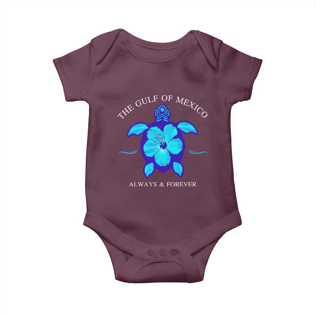 Gulf of Mexico Baby Onesie Texas Alabama Florida Beach Mexican Always And Forever TS10 Maroon Print Your Wear