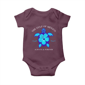 Gulf of Mexico Baby Onesie Texas Alabama Florida Beach Mexican Always And Forever TS10 Maroon Print Your Wear
