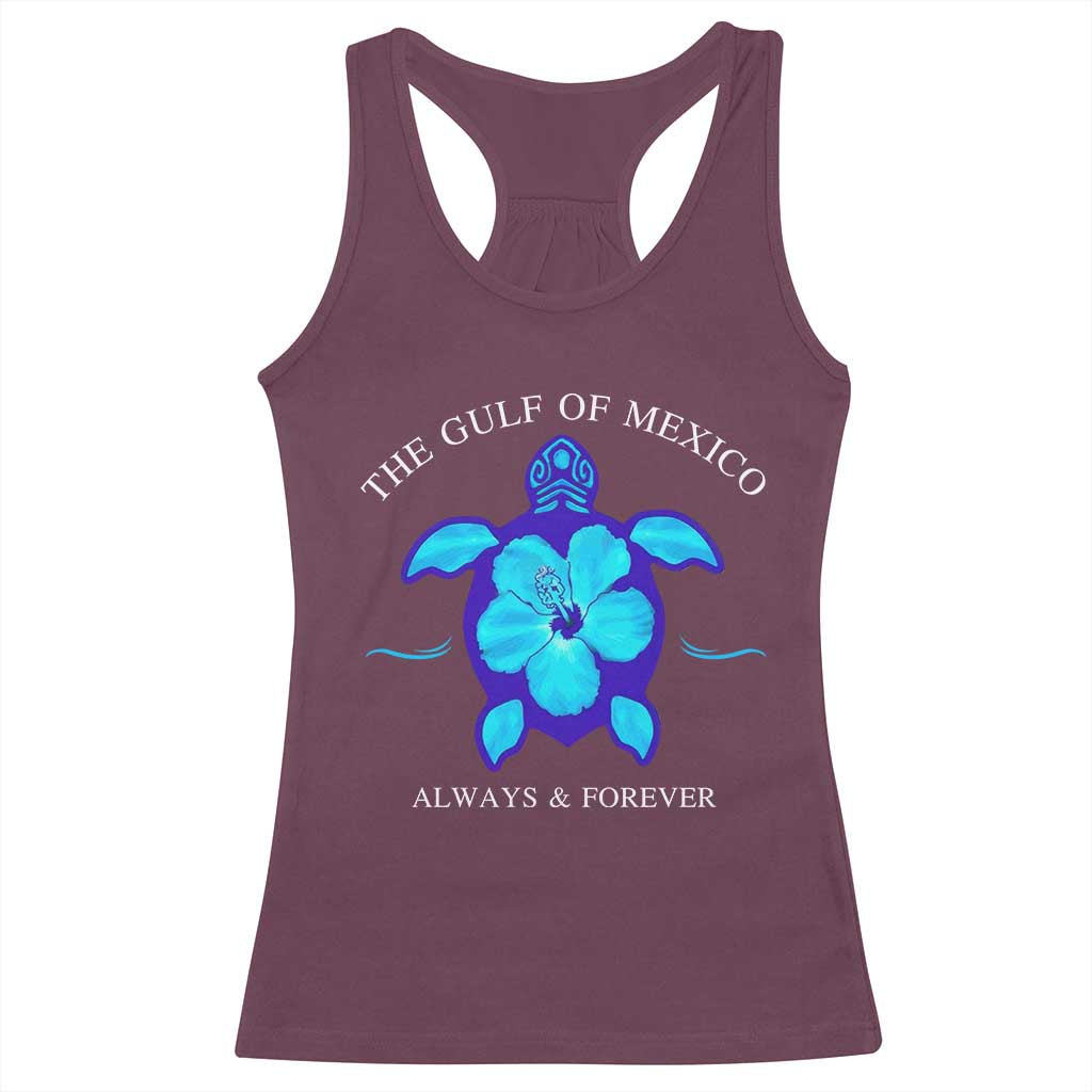 Gulf of Mexico Racerback Tank Top Texas Alabama Florida Beach Mexican Always And Forever TS10 Maroon Print Your Wear
