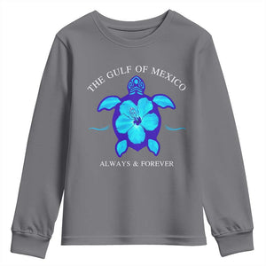 Gulf of Mexico Youth Sweatshirt Texas Alabama Florida Beach Mexican Always And Forever TS10 Charcoal Print Your Wear