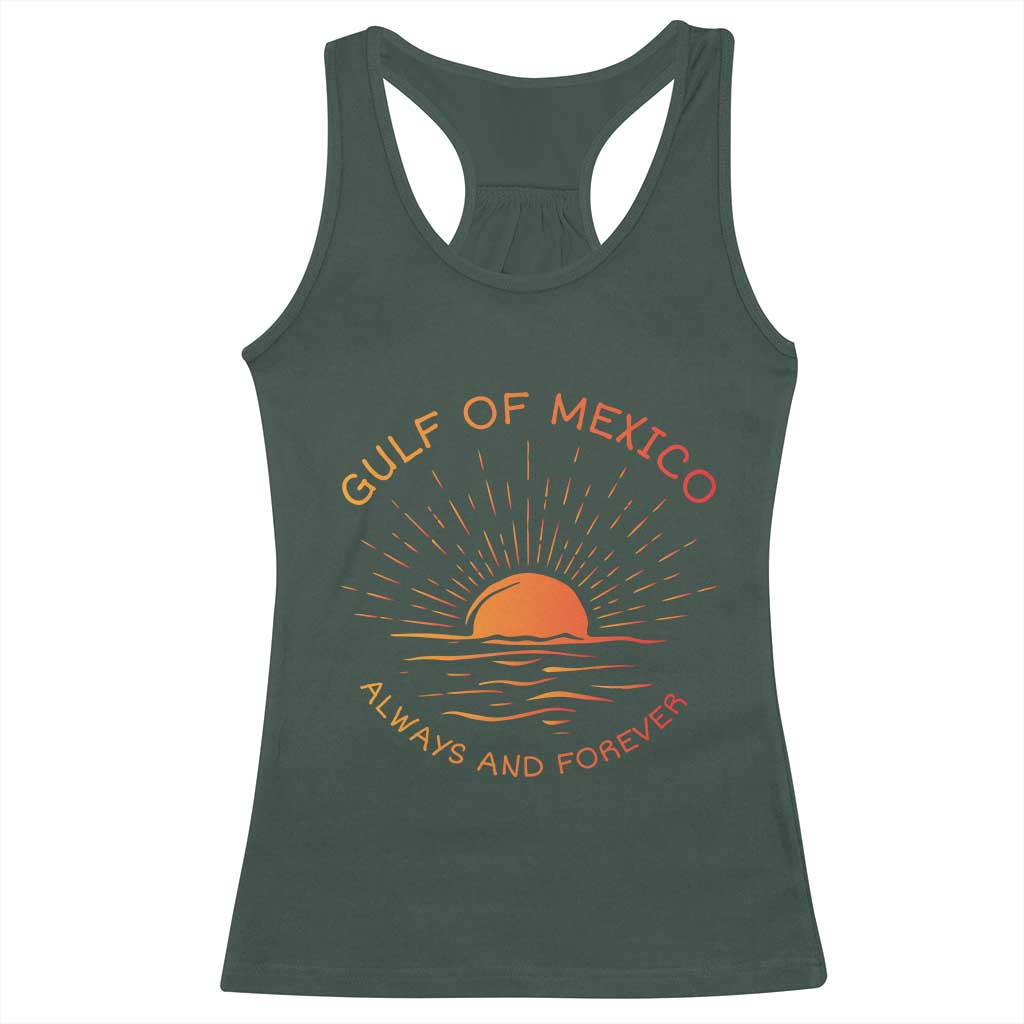 Gulf of Mexico Racerback Tank Top Always and Forever Sunny Vibes TS10 Dark Forest Green Print Your Wear
