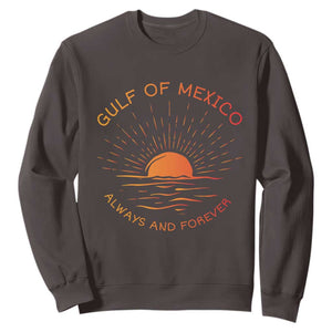 Gulf of Mexico Sweatshirt Always and Forever Sunny Vibes TS10 Dark Chocolate Print Your Wear