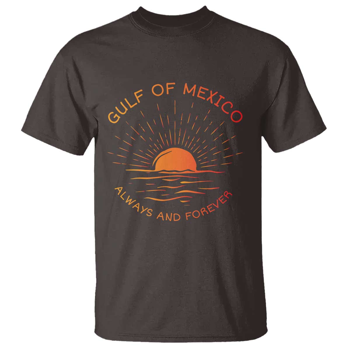 Gulf of Mexico T Shirt Always and Forever Sunny Vibes TS10 Dark Chocolate Print Your Wear