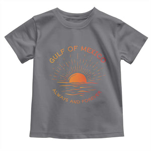 Gulf of Mexico Toddler T Shirt Always and Forever Sunny Vibes TS10 Charcoal Print Your Wear