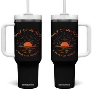 Gulf of Mexico Tumbler With Handle Always and Forever Sunny Vibes TS10 One Size: 40 oz Black Print Your Wear