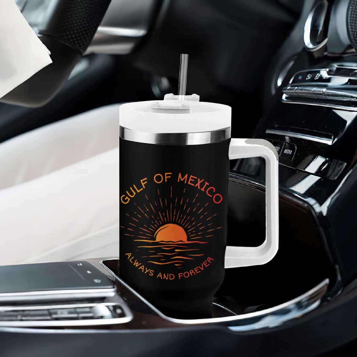 Gulf of Mexico Tumbler With Handle Always and Forever Sunny Vibes TS10 Print Your Wear