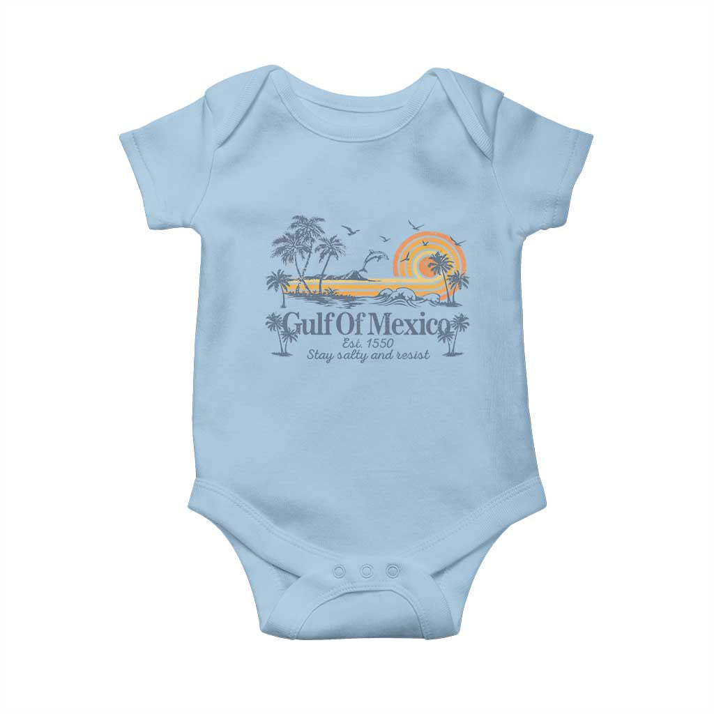 Gulf of Mexico Baby Onesie Always And Forever Resist TS10 Light Blue Print Your Wear