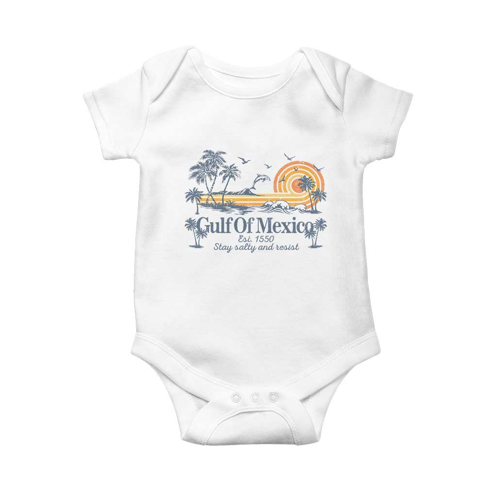 Gulf of Mexico Baby Onesie Always And Forever Resist TS10 White Print Your Wear