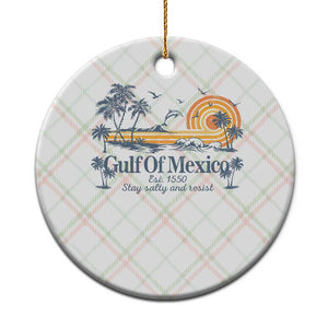 Gulf of Mexico Ceramic Ornament Always And Forever Resist TS10 1pc Christmas Plaid Print Your Wear