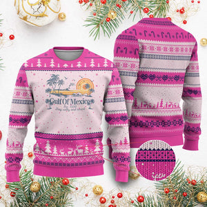 Gulf of Mexico Ugly Christmas Sweater Always And Forever Resist TS10 Hot Pink Print Your Wear