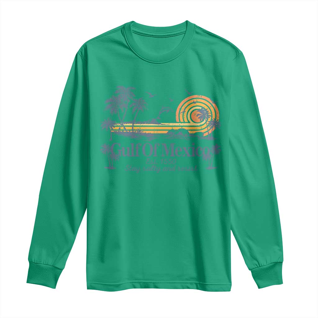 Gulf of Mexico Long Sleeve Shirt Always And Forever Resist TS10 Irish Green Print Your Wear