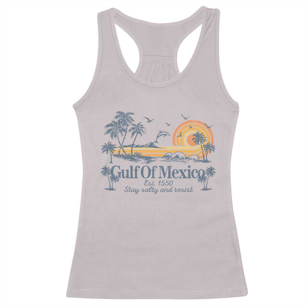 Gulf of Mexico Racerback Tank Top Always And Forever Resist TS10 Ice Gray Print Your Wear