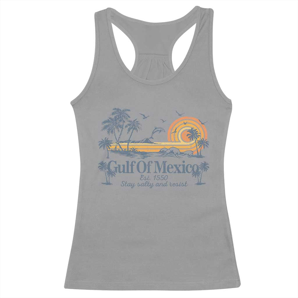Gulf of Mexico Racerback Tank Top Always And Forever Resist TS10 Sport Gray Print Your Wear